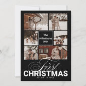 写真初めてのクリスマス6枚をMr & Mrs. シーズンカード (正面)