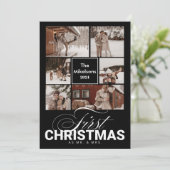 写真初めてのクリスマス6枚をMr & Mrs. シーズンカード (スタンド正面)