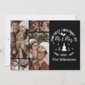 写真初めてのクリスマス6枚Mr & Mrs. Holiday Card シーズンカード (正面)