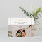 写真初めてのクリスマス 箔シーズンポストカード (立ち正面)