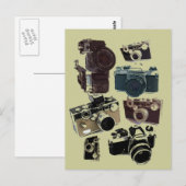 写真動揺して写真レトロカメラ ポストカード (正面/裏面)