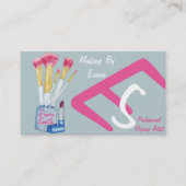 写真化粧と美容師のはけ 名刺 (正面)