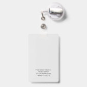 写真医療IDバッジ バッジ (Back with Retractable)