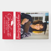 写真卒業おめでとう2023年のGrad Red Class 横断幕 (横)