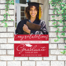 写真卒業おめでとう2023年のGrad Red Class 横断幕