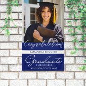 写真卒業おめでとう2023年卒業クラス青 横断幕