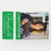 写真卒業おめでとう2023年卒業クラスGreen 横断幕 (横)