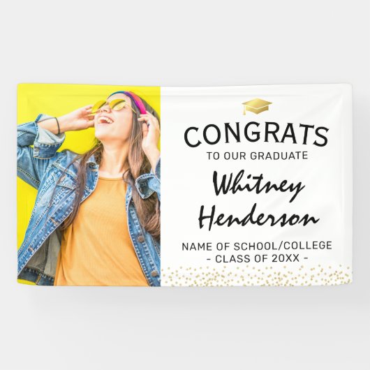 写真卒業おめでとう 横断幕 (横)