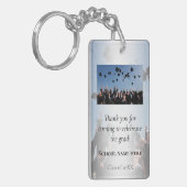 写真卒業お願いギフト キーホルダー (正面左)