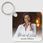 写真卒業エレガント祝い キーホルダー (正面)