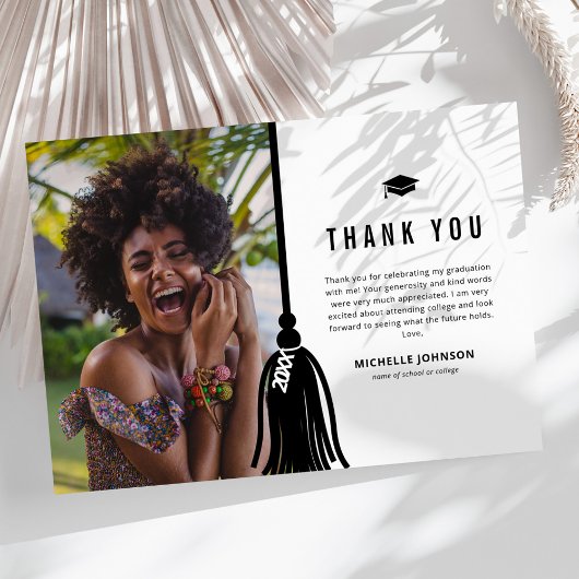 写真卒業サンキューカード サンキューカード