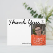 写真卒業サンキューフラットカード サンキューカード (スタンド正面)