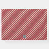 写真卒業スクールゲ赤と白ストブック ゲストブック (裏面)