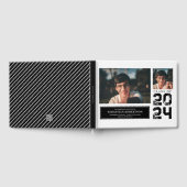 写真卒業スクール白黒ゲストブック ゲストブック (全面)