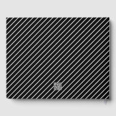 写真卒業スクール白黒ゲストブック ゲストブック (裏面)