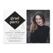 写真卒業パーティーのキャップオフ