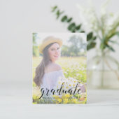 写真卒業パーティー インビテーションポストカード (スタンド正面)