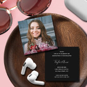 写真卒業パーティー エンクロージャーカード