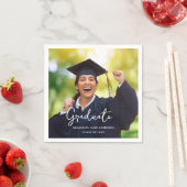 写真卒業パーティー スタンダードカクテルナプキン (インサイチュ)