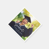 写真卒業パーティー スタンダードカクテルナプキン (角)