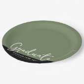 写真卒業パーティー ペーパープレート (アングル)