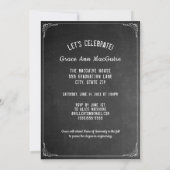 写真卒業パーティー 招待状 (裏面)