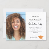 写真卒業パーティー 招待状 (正面)