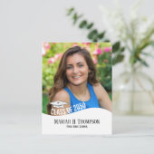 写真卒業モダントレンディーシンプルミニマル ポストカード (スタンド正面)