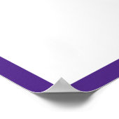 写真卒業式オートグラフキープサキーパープル ポスター (角)