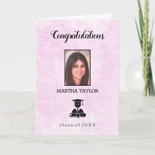 写真卒業式 シーズンカード (正面)