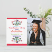 写真卒業招待状パーティーフィエスタメキシコ 招待状 (スタンド正面)