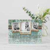 写真卒業素朴発表招待状 招待状 (スタンド正面)