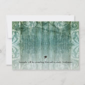 写真卒業素朴発表招待状 招待状 (裏面)