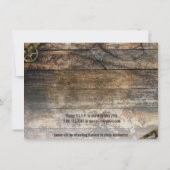 写真卒業素朴発表招待状 招待状 (裏面)