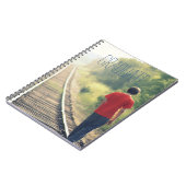 写真卒業高校卒業ブルーモダン ノートブック (左側)