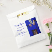 写真卒業2023年クラスBlue Thank You フェイバーバッグ (封をした状態)