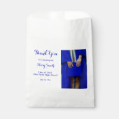 写真卒業2023年クラスBlue Thank You フェイバーバッグ (正面)