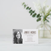 写真卒業|さくらんぼの花模様 コーリングカード (スタンド正面)