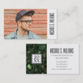 写真卒業|コンピュータ回路 コーリングカード (正面/裏面)