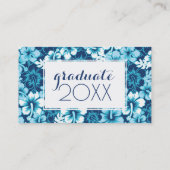 写真卒業|サーフフローラハイビスカスパターン コーリングカード (裏面)