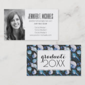 写真卒業|シェルパターンを持つサンゴ コーリングカード (正面/裏面)