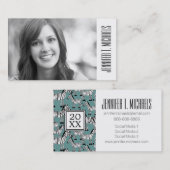 写真卒業|ゼブラパターン コーリングカード (正面/裏面)