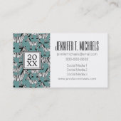 写真卒業|ゼブラパターン コーリングカード (裏面)