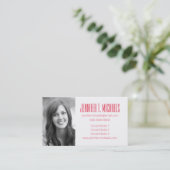 写真卒業|ハイビスカスの花模様 コーリングカード (スタンド正面)