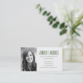 写真卒業|バラパターンと水玉模様 コーリングカード (スタンド正面)