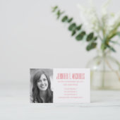 写真卒業|バロックスタイルダマスクの背景 コーリングカード (スタンド正面)