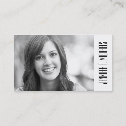 写真卒業|パステルトロピカルパーム葉ズ コーリングカード (正面)
