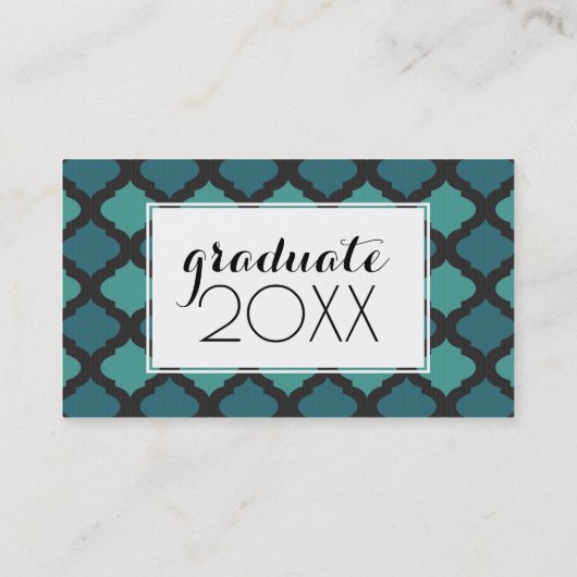 写真卒業|モザイクアラビア語 コーリングカード (裏面)