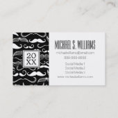 写真卒業|口ひげのパターン コーリングカード (裏面)