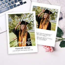 写真卒業 案内状